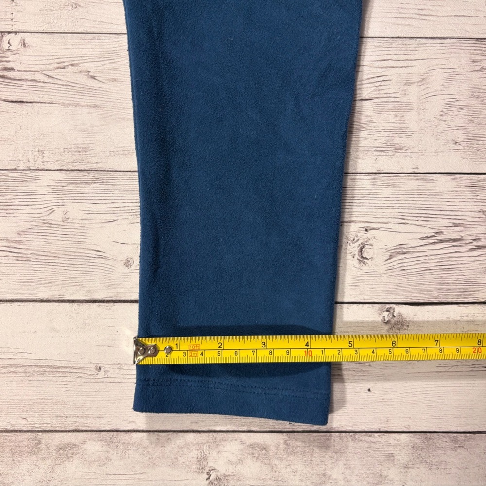 JOH Womens Blue Faux Suede V-Neck Tunic Top Long Sleeve Seam Detail M - Picture 15 of 16